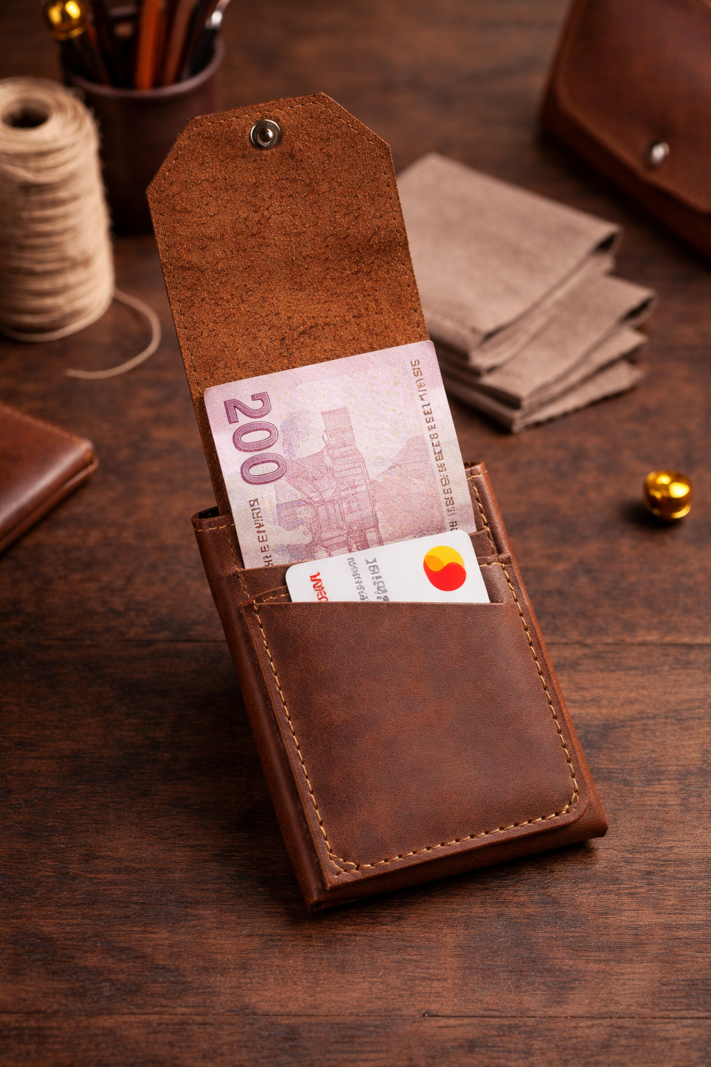 Deri Kartlık Cüzdan