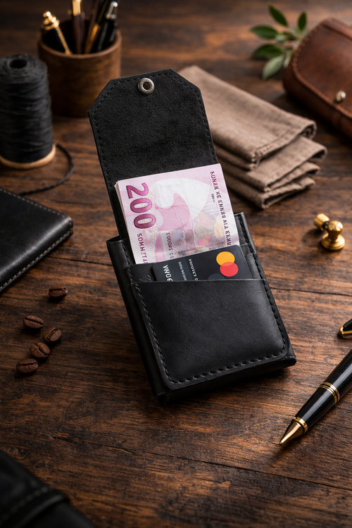 Deri Kartlık Cüzdan